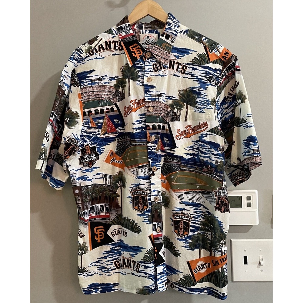 Reyn Spooner San Francisco Giants Baseball MLB Button Up Shirt Mens XS